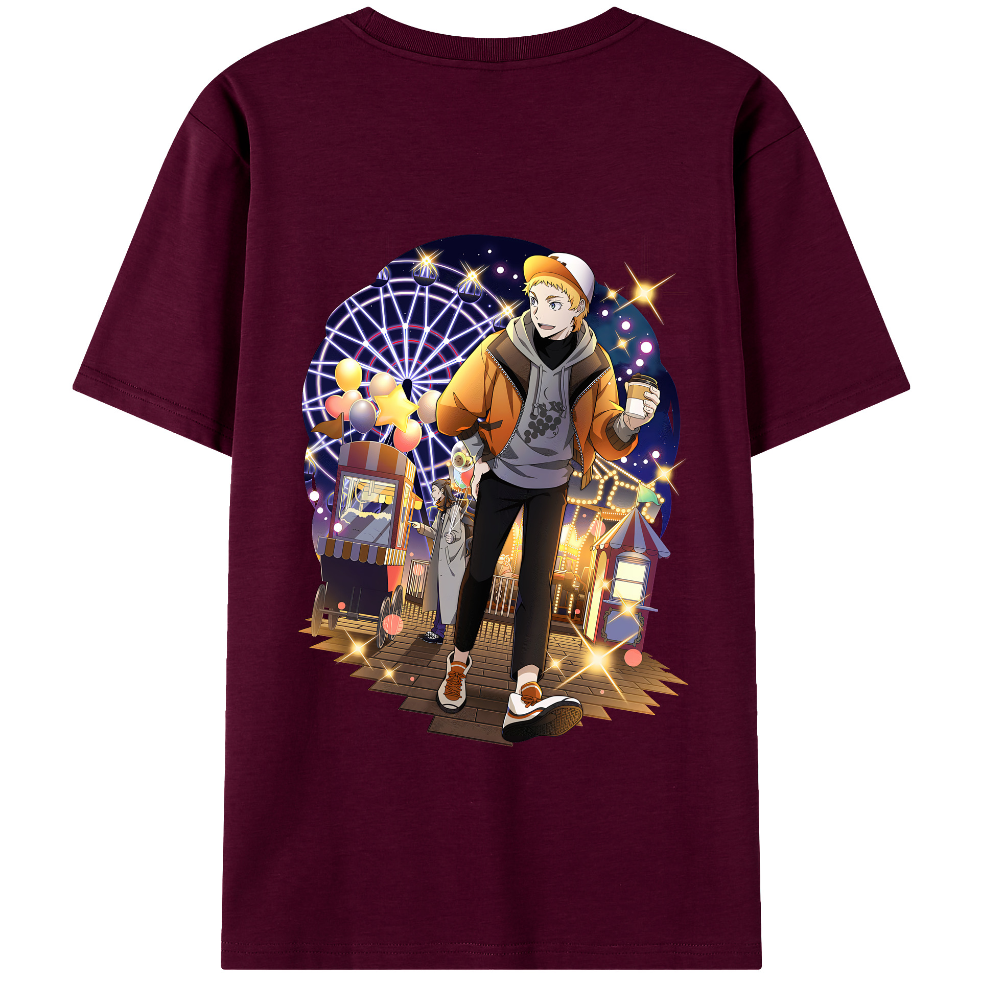 （画像用） 文豪ストレイドッグス Bungo Stray Dogs レディース半袖Tシャツ(バックプリント)
